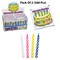 Best Birthday Candles 2 1/2 inches tall by 1/4-inch-wide | Sparkle & Shine The Birthday Candle Haven | Raheev®